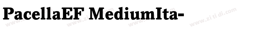 PacellaEF MediumIta字体转换